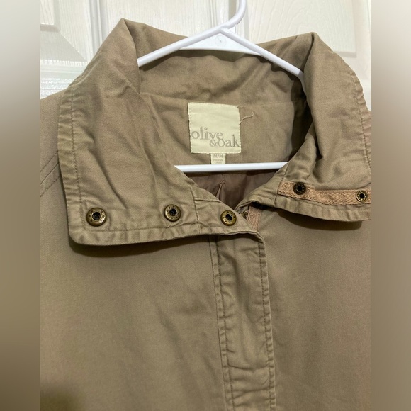 Khaki/leather utility jacket - Picture 4 of 4